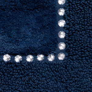 Cotton Rug 50 x 70 Chic Navy Blue