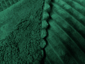 Double Sided Capri Bedspread Dark Green 160x200