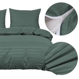 Bedding 160 x 200 3pc Satin Stripes Ramiro 09