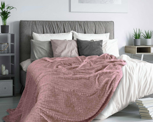 Blanket 150 x 200 Microfiber Design Cindy Powder Pink