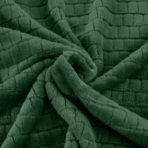 Blanket 200 x 220 Microfiber Design Cindy2 Dark Herb