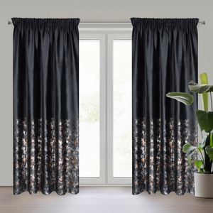 Curtain 140 x 270 Velvet Tape Mirela Black