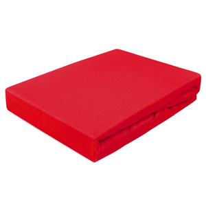 Jersey sheet with elastic 016_D Red 200x220