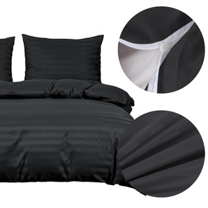 Bedding 160 x 200 3pc Satin Stripes Ramiro 07