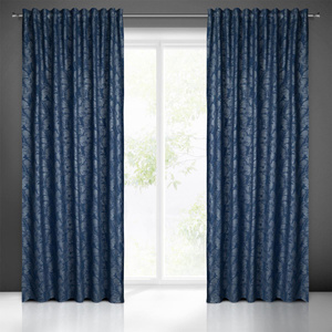 Curtain 135 x 270 Decorative Scarlet Navy Blue