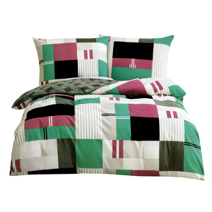 Bedding 160 x 200 3 pcs Cotton Satin Elway 5049