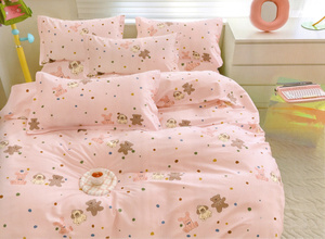 Bedding 160 x 200 3 pcs Cotton Satin No. A1853
