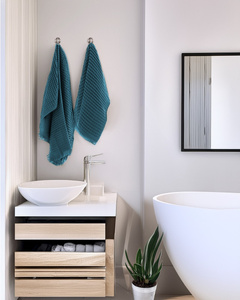 Set of Towels 2pcs 50x90 & 70x140 Cinar Nil 02