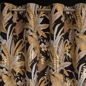 Curtain 140 x 250 Decorative Adel Black+Gold
