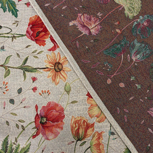 140 x 180 Decorative Tapestry Tablecloth 1239 Popie