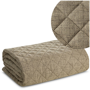 Bedspread 170 x 210 Quilted Len1 C.Beige