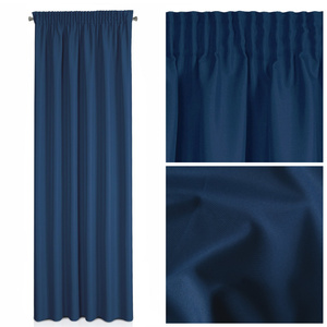 Rita Decorative Tape Curtain 140 x 270 Blue