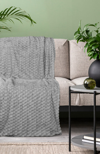 Blanket 150 x 200 Microfiber Design Cindy6 Silver