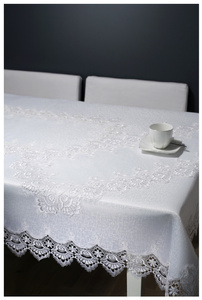 Guipure tablecloth 088_White 140x280