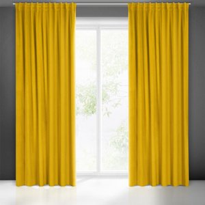 Curtain 140 x 300 Decorative Velvet Madlen Mustard