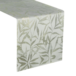 35 x 220 Decorative Velvet Blink15 Silver Runner