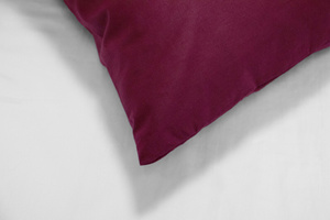 Cotton pillowcase 70 x 80 Solid Ola Maroon Maroon