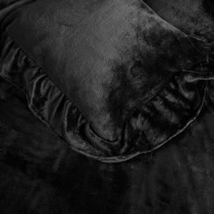 Bedding 160 x 200 3pcs Microfiber Ruffle Erva 2813