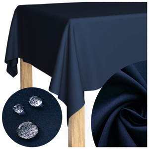 Tablecloth 140x340 Stainproof Classic Savio Navy Blue