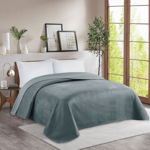 Premium Quilted Bedspread 220 x 240 C.Gray