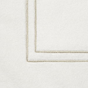 Bathroom Rug 50 x 70 Cotton Olivia 01 White