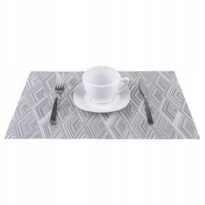 30 x 45 Decorative Bacardino Grey Placemat
