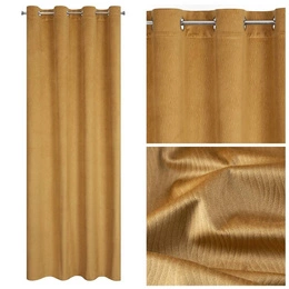 Velvet Lili Curtain 140 x 250 Gold Sash