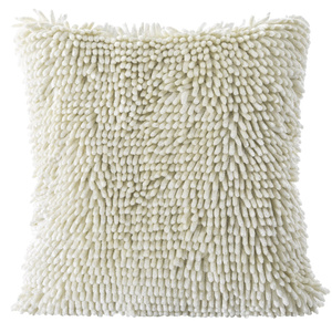 Shaggy Decorative Pillowcase 2 40 x 40 Cream