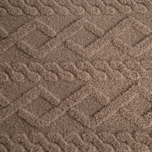 Blanket 200 x 220 Design Microfiber Braid Beige