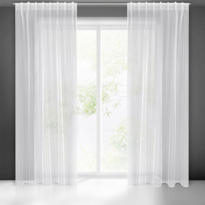Decorative Curtain Tonia 140 x 300 Tape White