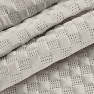 Quilted Velvet Bedspread Sofia4 Beige 200 x 220