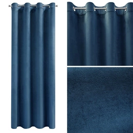 Curtain 140 x 250 Decorative Velvet Rosa Pomegranate