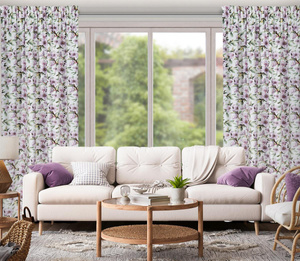 Curtain 140 x 270 Decorative Arleta White+Purple