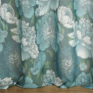 Decorative Curtain Aster 140 x 250 Blue