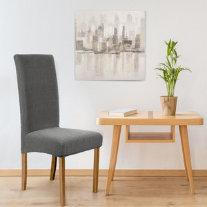 Velvet Chair Cover 35x55x30 Pokr05 Steel