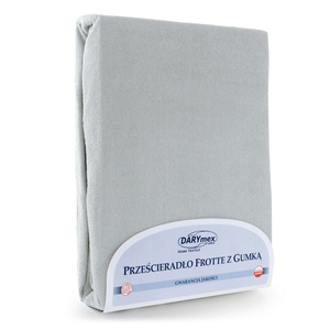 Terry sheet with elastic 155_D Ash 70x140