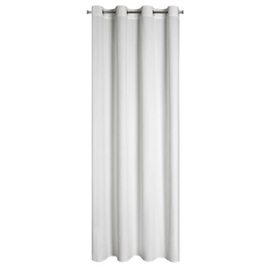 Velvet Pierre Curtain 140 x 250 Sash White