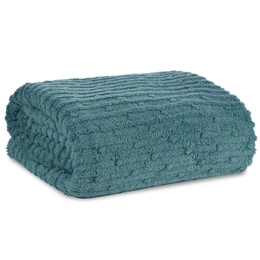 Blanket 200 x 220 Microfiber Embossed Lisa Mint