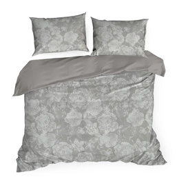 Bedding 160 x 200 3pc Macosatin Seville1 J.Grey