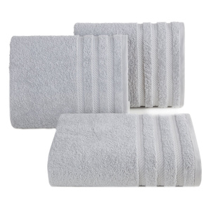 Towel 50 x 90 Bath Frotte Vito 04 Silver