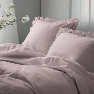 Bedding set 220 x 200 3 pieces Pure Cotton with Ruffle 06