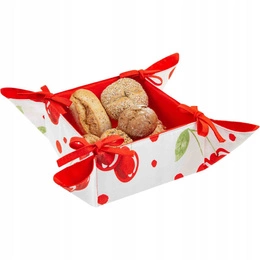Bread Basket 23 x 23 x 7 Cotton Cherry