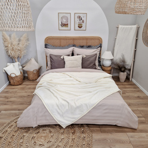 Blanket 200 x 220 Acrylic Solid Warm Yasemin 08