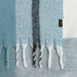 Mohair Blanket 130 x 170 with Fringes Mohair 5 Nieb+B