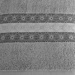 70 x 140 Bath Towel Cotton Malika 05 Silver