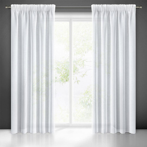 Decorative Curtain Lana on Tape 350 x 150 White