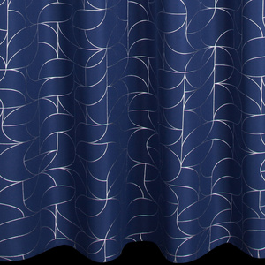 Curtain 140 x 250 Decorative Evi Navy+Silver