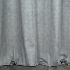 Velvet Juliet Curtain 140 x 250 Sash Grey
