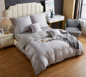 Bedding set 220 x 200 5 pcs Satin Embroidered AT014