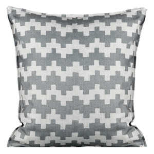 Geo Decorative pillowcase 45 x 45 Steel+Beige